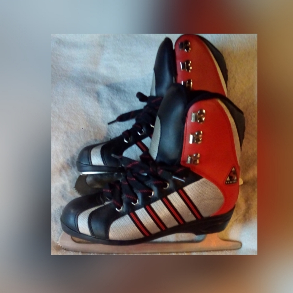 SOFTEC MENS SIZE 8 RENTAL ICE SKATES - Picture 3 of 5